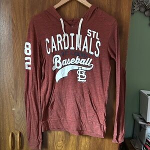 Red St. Louis, Cardinals Graphic Hoodie